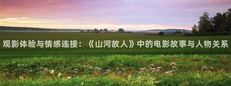 秋霞影院飘花影院：观影体验与情感连接：《山河故人》中的电影故事与人物关系